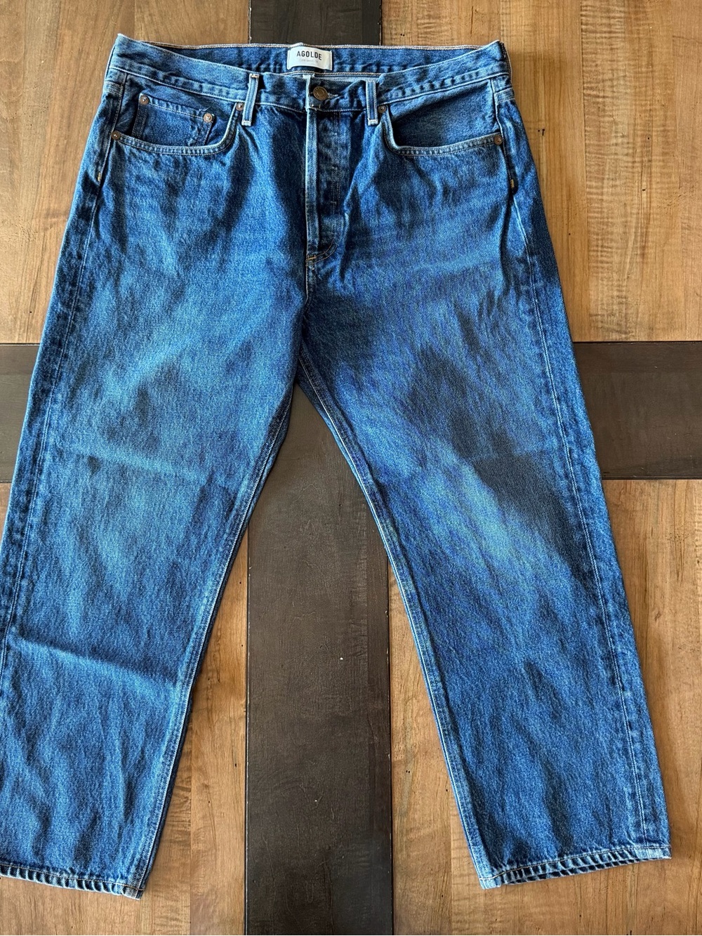 AGOLDE Parker High Waist Crop Straight Leg Jeans